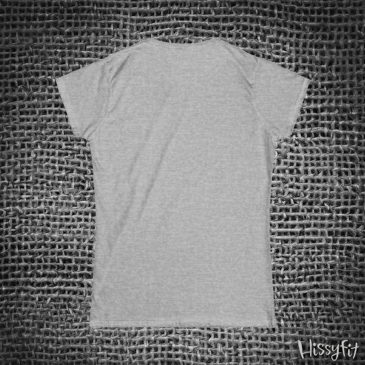 Gray sleeveless top on a textured gray background