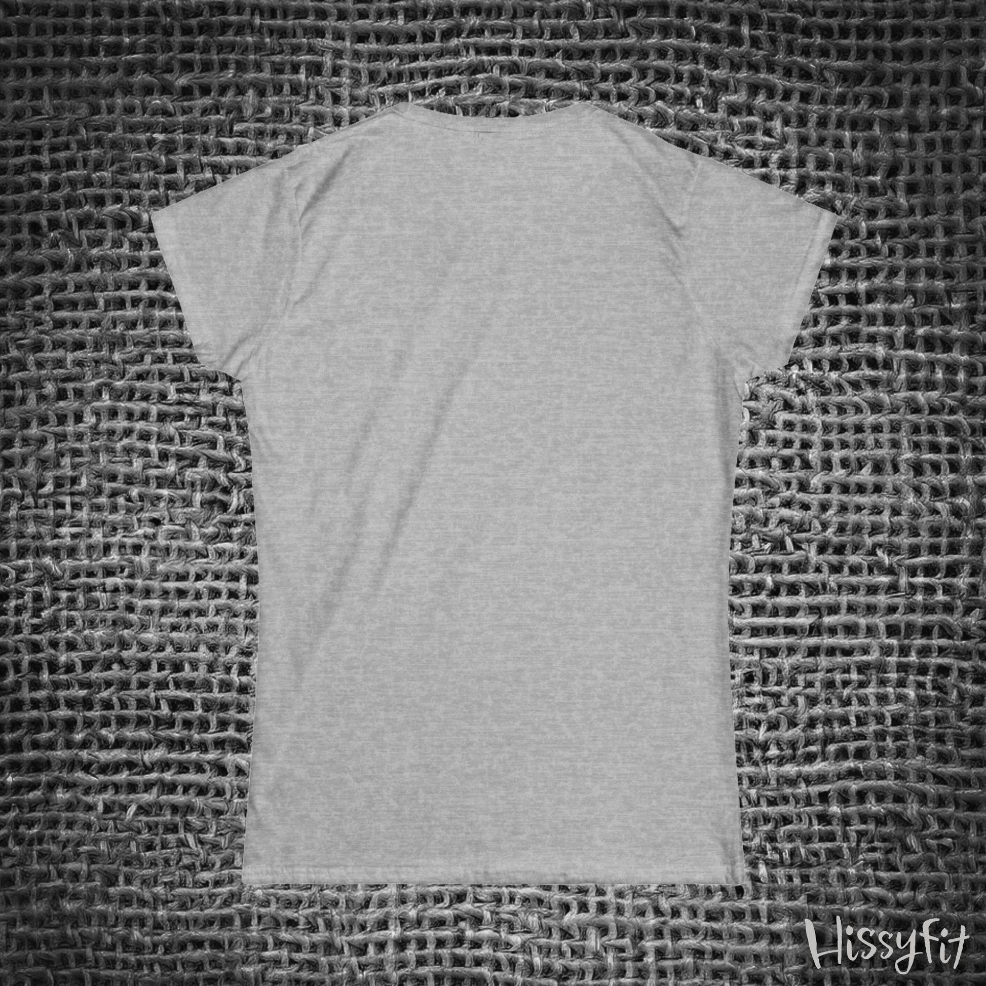 Gray sleeveless top on a textured gray background