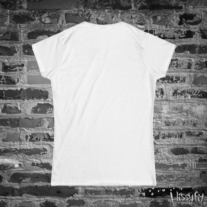 White t-shirt on a textured brick wall